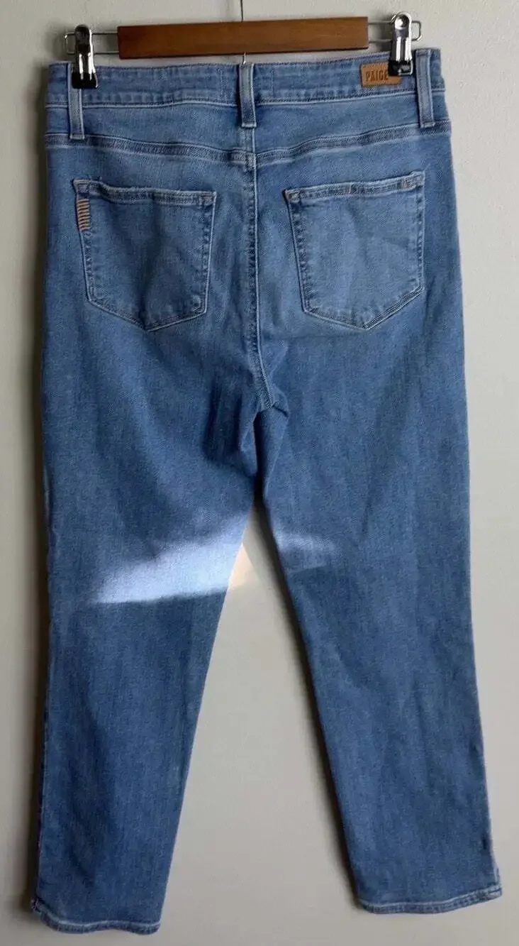 PAIGE Hoxton Slim Crop Jeans Size 29 Medium Wash Denim Women’s